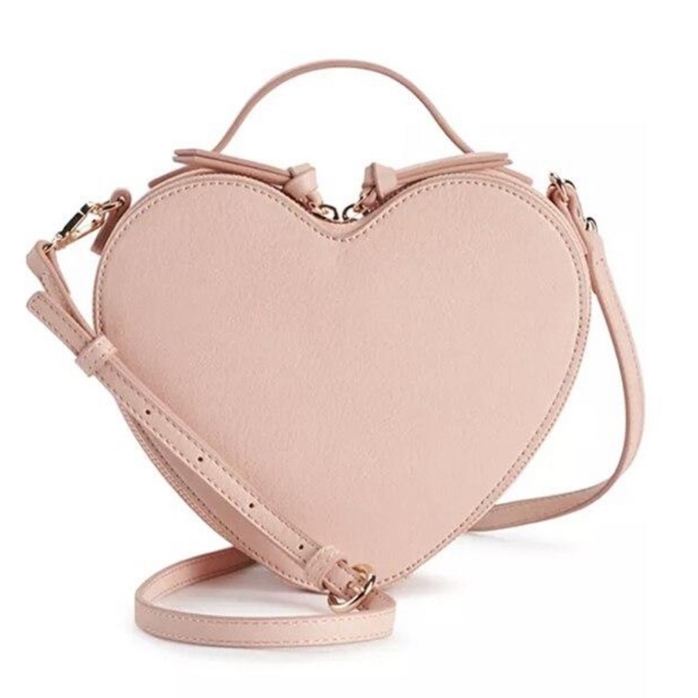 LC Lauren Conrad Love Heart-Shaped Crossbody Bag